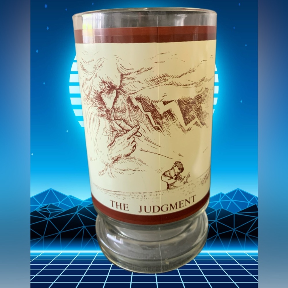 Vintage Gary Patterson Thought Factory The Judgment Mug Stein Golf Great Graphic